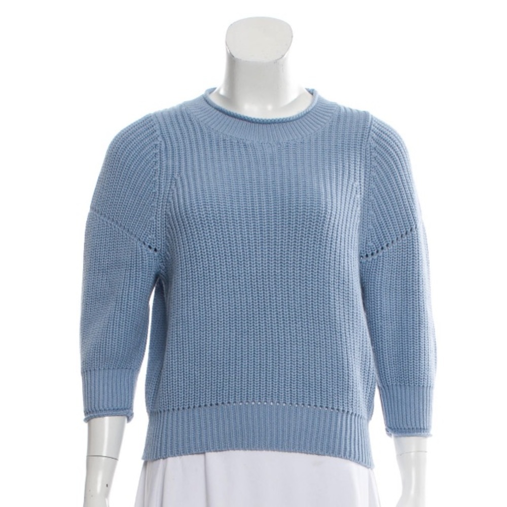 Frame baby blue cotton sweater - small